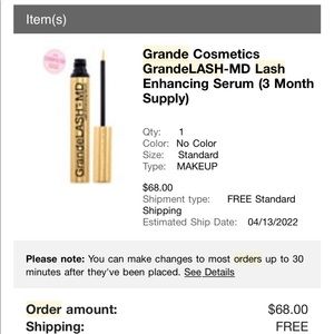 GrandeLASH 3 month supply